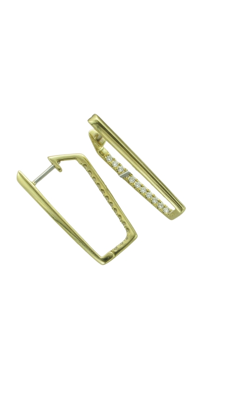 18KY 28=.24CTW Hoop Earrings