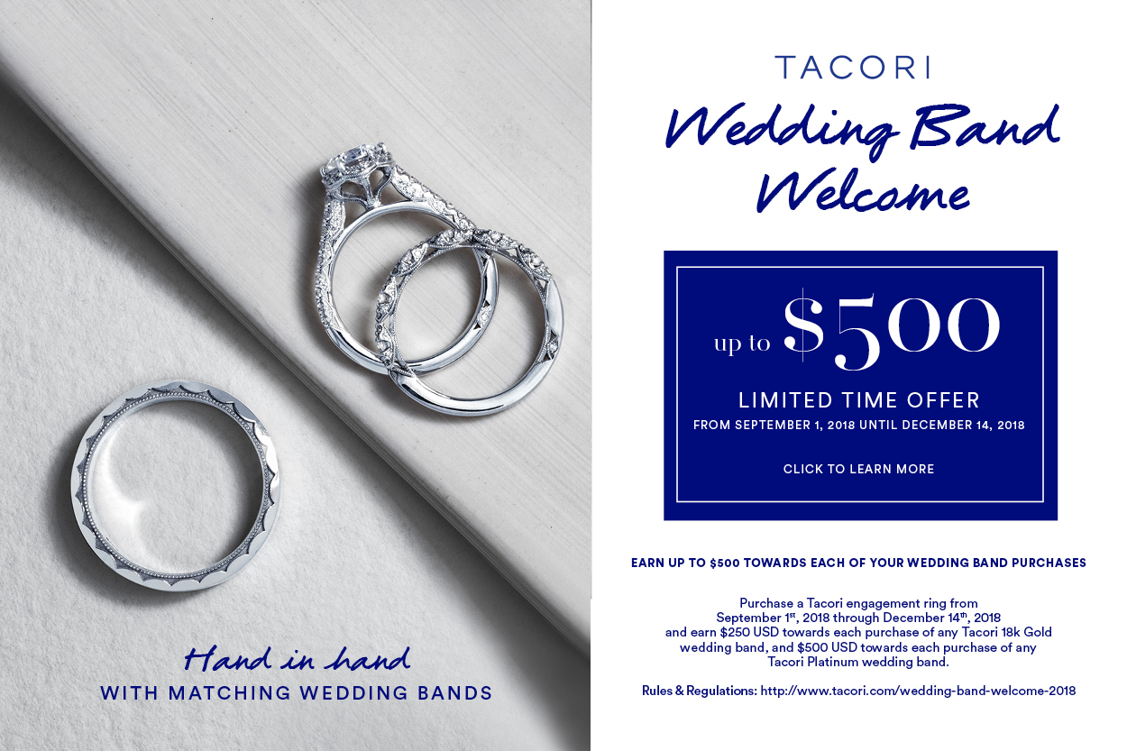 Tacori Wedding Band Welcome promotional flyer