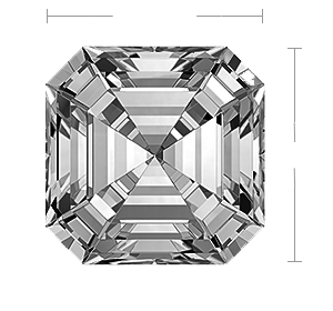 Emerald Diamond Top View Emerald Diamond Top View